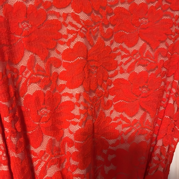 HAH Revolve red lace wrap dress M - Picture 10 of 10